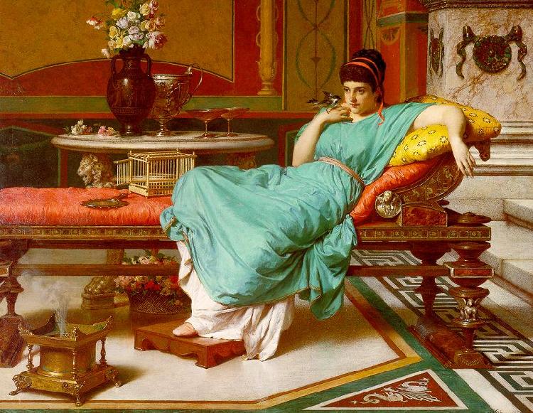 A Pompeian Beauty   Q, Raffaele Giannetti